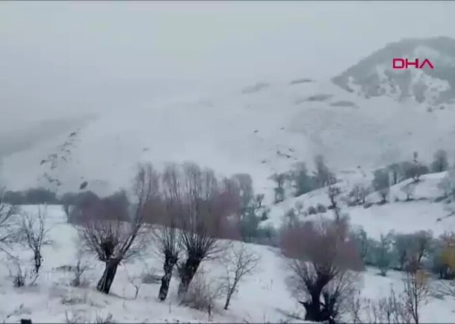 Tunceli’de Sağanak Yağış, Ovacık’ta Kar Yağışı